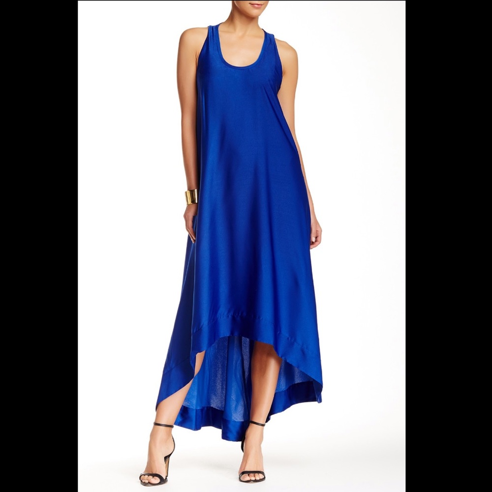 NWT BCBG Gia Royal Blue Hi-Lo Dress Size 2